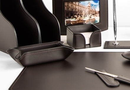 набор buvardo шоколад настольный набор из кожи шоколад