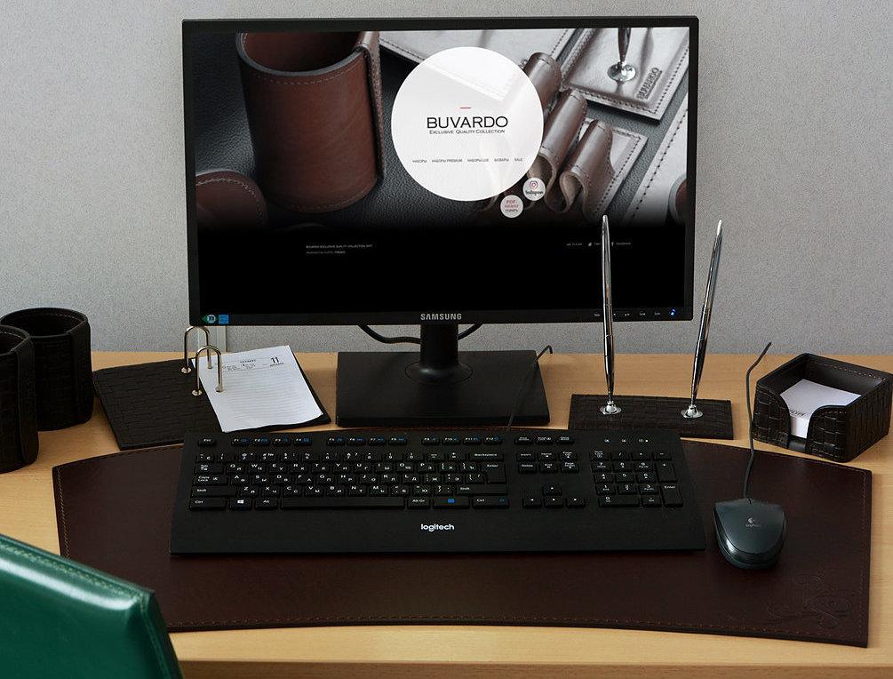 Бювар из кожи модель 24 бювар кожаный buvardo